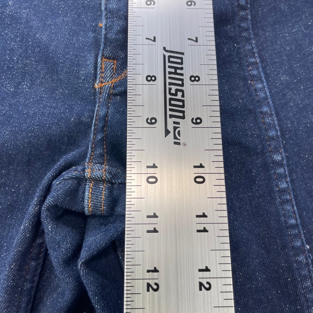 Pilcro Anthropologie Dark Wash Seam Detail Flare Jeans Size 31 Indigo Wide Leg - Picture 11 of 13